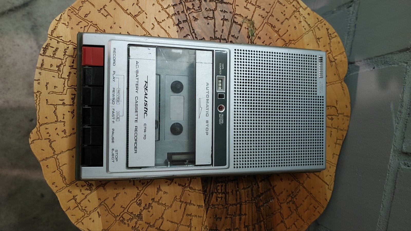 Realistic CTR-70 Cassette Recorder - Werking Onbekend, Audio, Tv en Foto, Bandrecorders, Ophalen of Verzenden, Defecte bandrecorder
