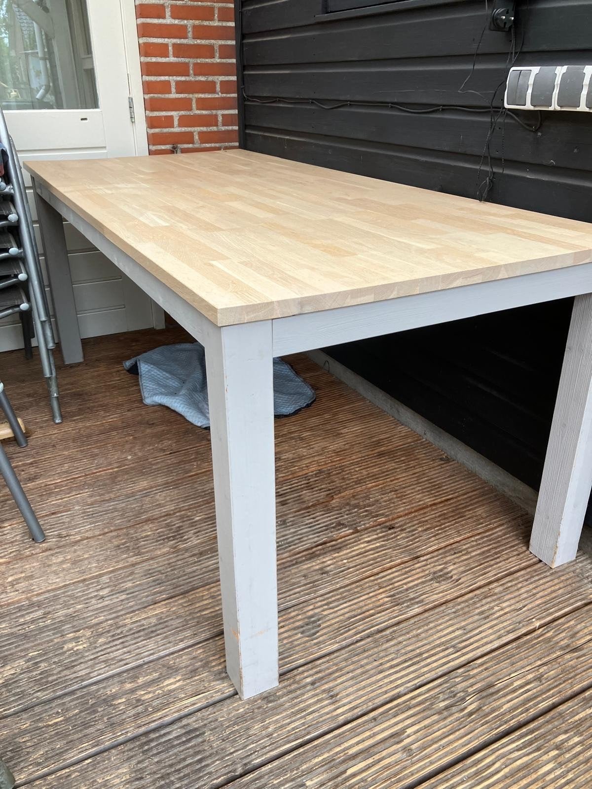 Leuke eethoek tafel in goede staat, 2.90m lang, Huis en Inrichting, Tafels | Eettafels, 200 cm of meer, Ophalen of Verzenden, Zo goed als nieuw