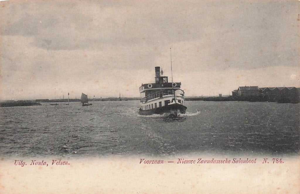 702-500-027 Voorzaan Nieuwe Zaandamsche Salonboot, Verzenden, Voor 1920, Noord-Holland