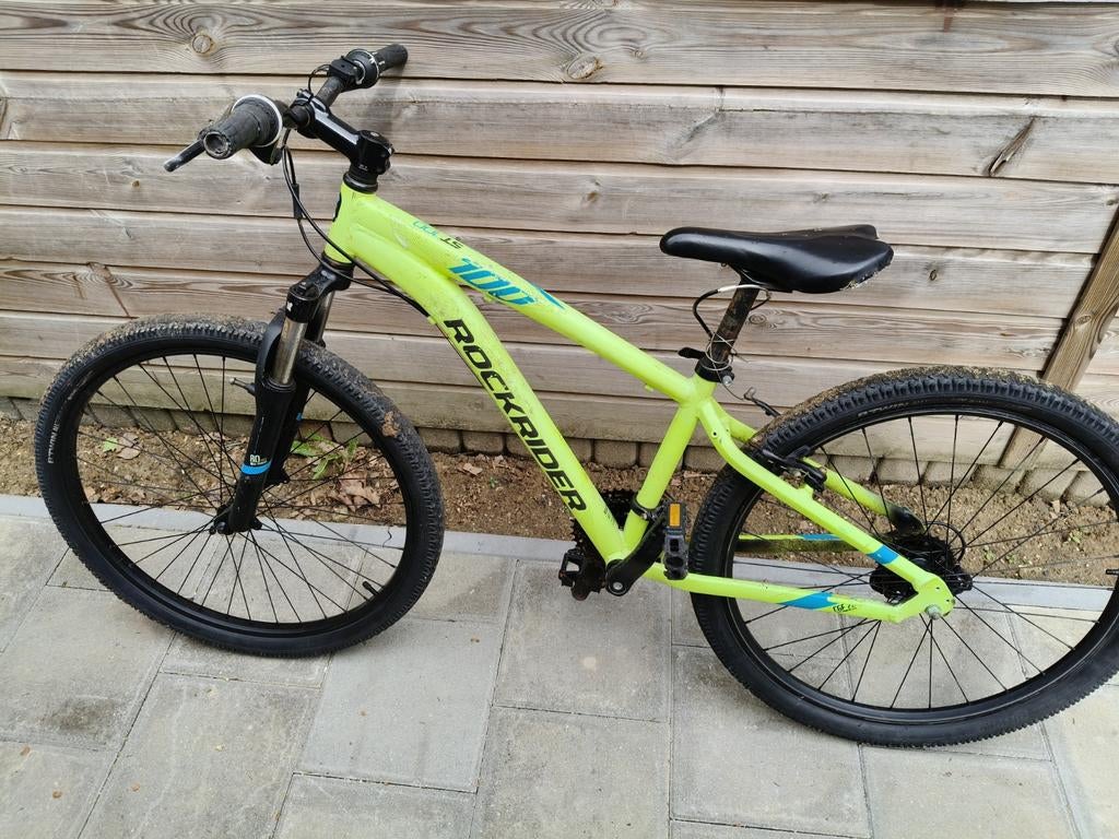Rockrider ST100 Mountainbike - Opknapper, 26 inch of meer, Gebruikt, Velgrem, Versnellingen