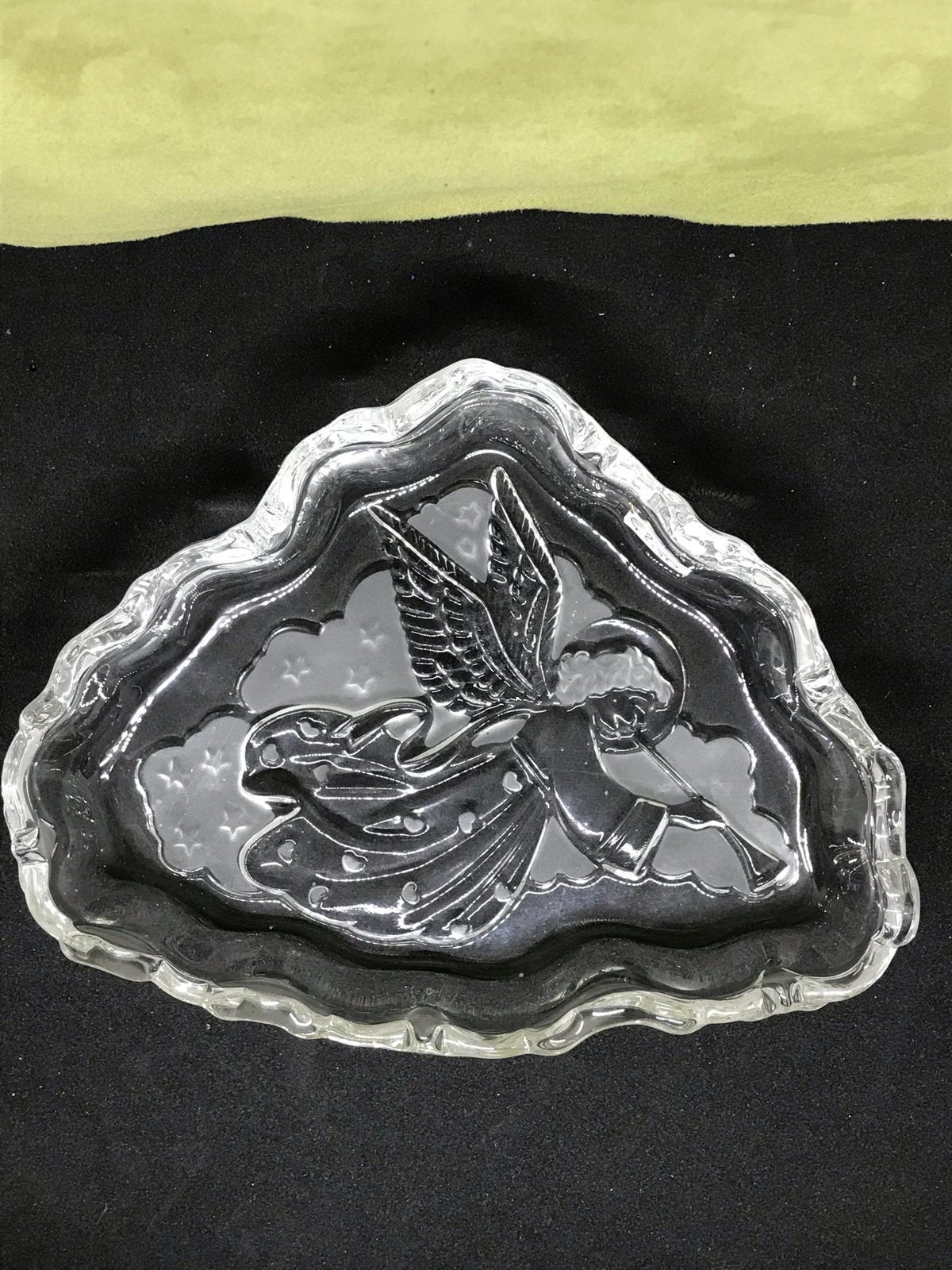 Glazen kerst schaaltje, engel (221120), Ophalen of Verzenden, Zo goed als nieuw