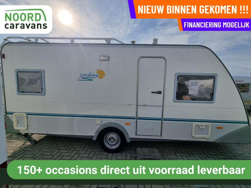 EIFELLAND SUNSHINE 495 TF VOORTENT + DOUCHE + FRANSBED, Caravans en Kamperen, Caravans, Rondzit, Serviceluik, Bedrijf, Eifelland