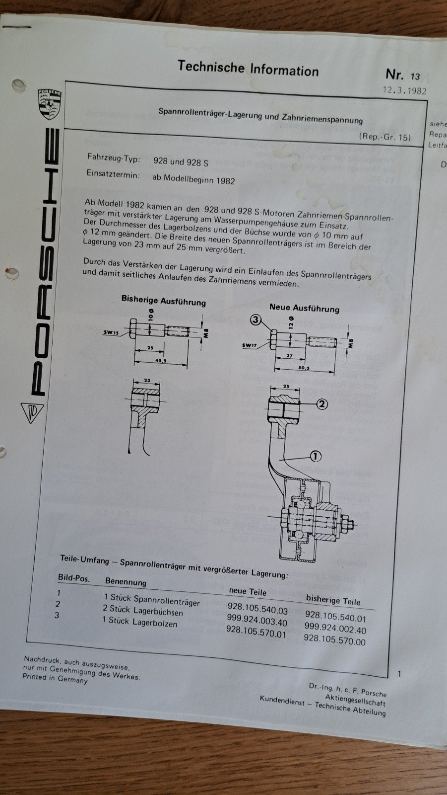Porsche 911 924 928 Technische Information, Ophalen of Verzenden