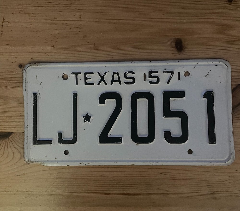 Te koop Texas kentekenplaat., Ophalen of Verzenden, Gebruikt