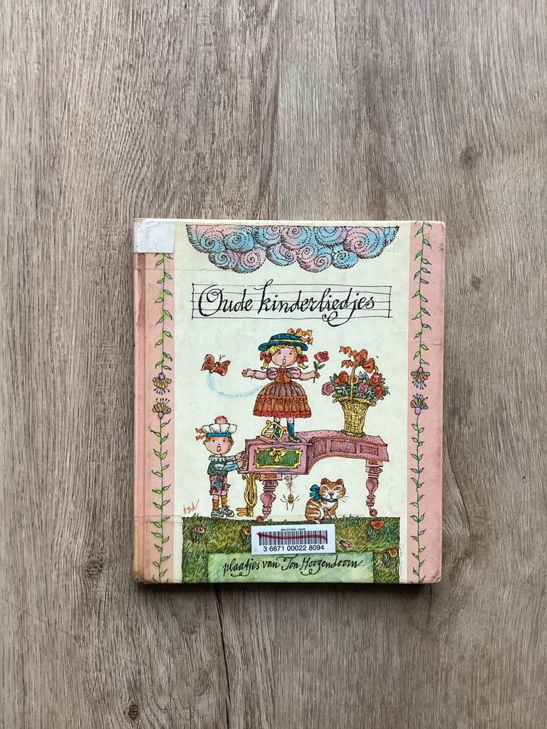 Vintage boek met oude kinderliedjes, Ophalen of Verzenden, Gelezen, Algemeen
