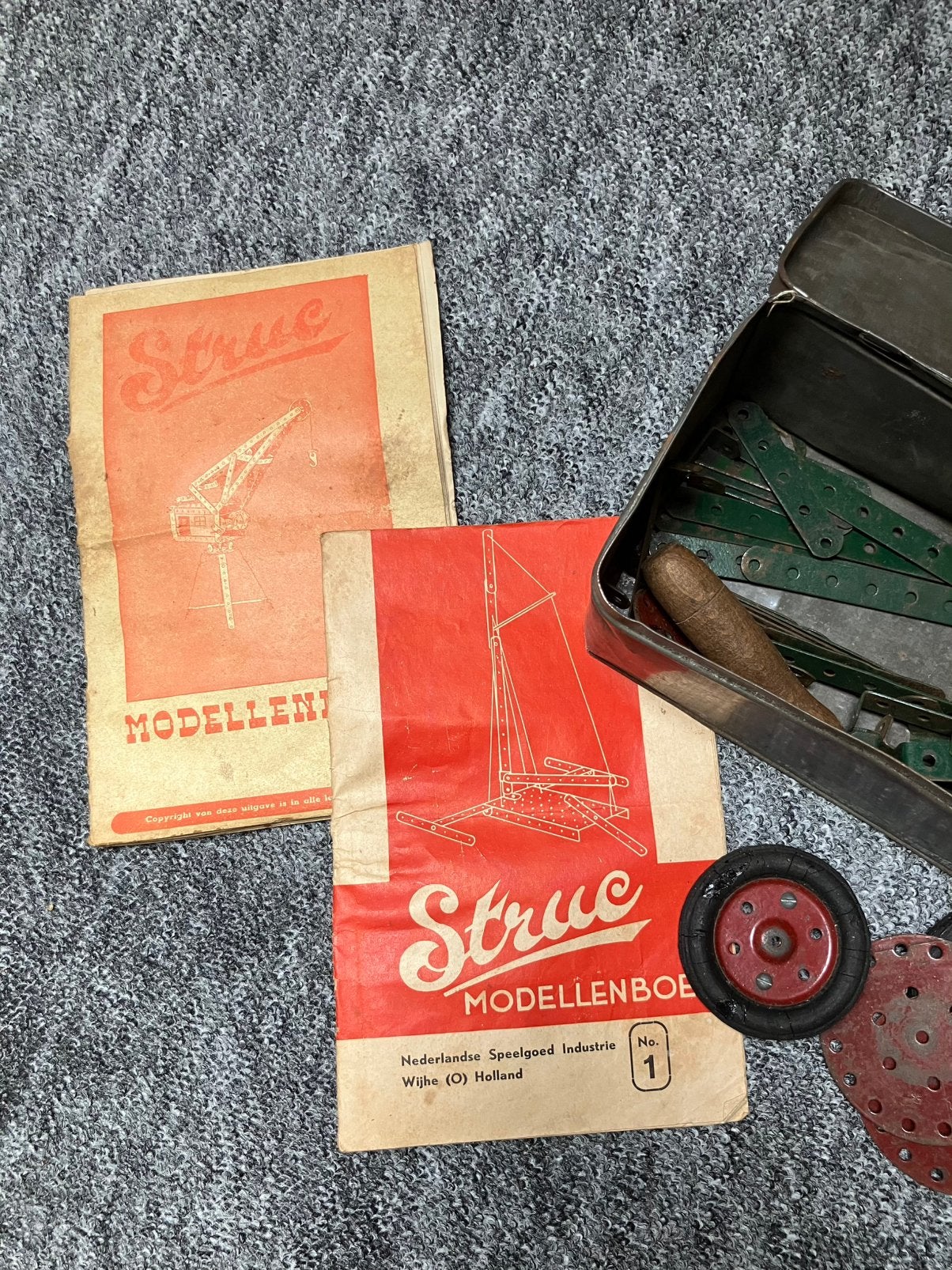 Vintage Struc constructieboekjes en onderdelen, Antiek en Kunst, Ophalen of Verzenden