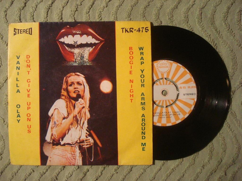 Twiggy 7" Vinyl EP: ‘Vanilla Olay’ (Thailand) David Soul, 7 inch, Ophalen of Verzenden, Zo goed als nieuw, Pop