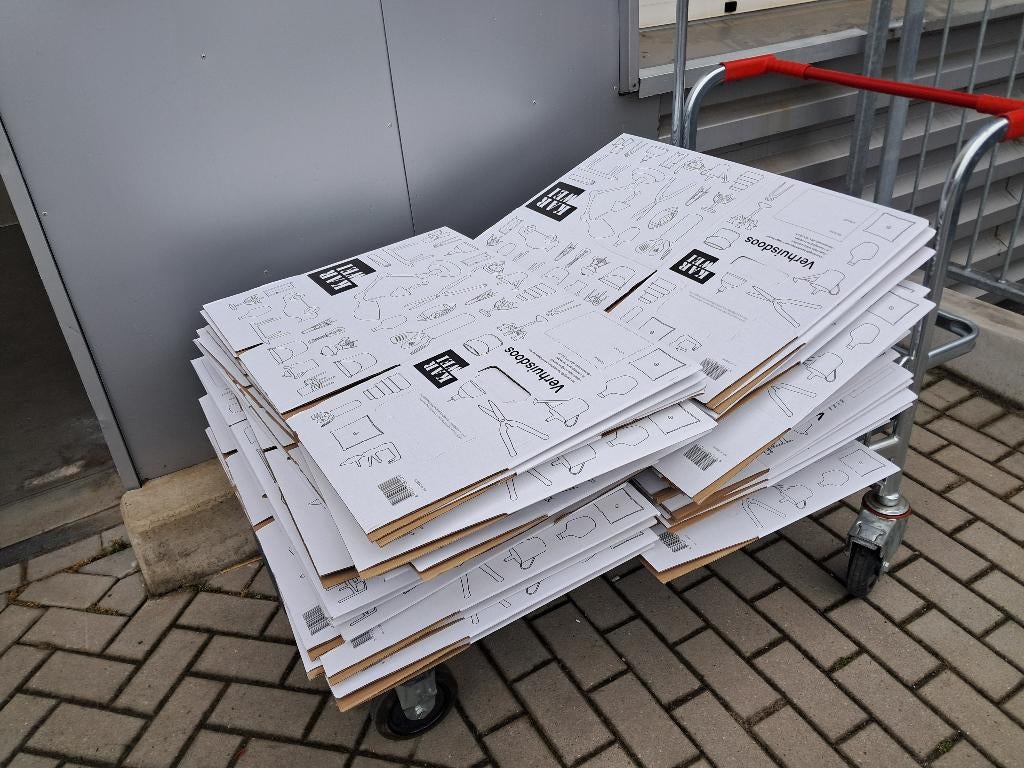 Verhuisdozen, Doe-het-zelf en Verbouw, Kratten en Dozen, Ophalen, Doos, 40 tot 60 cm, Opvouwbaar