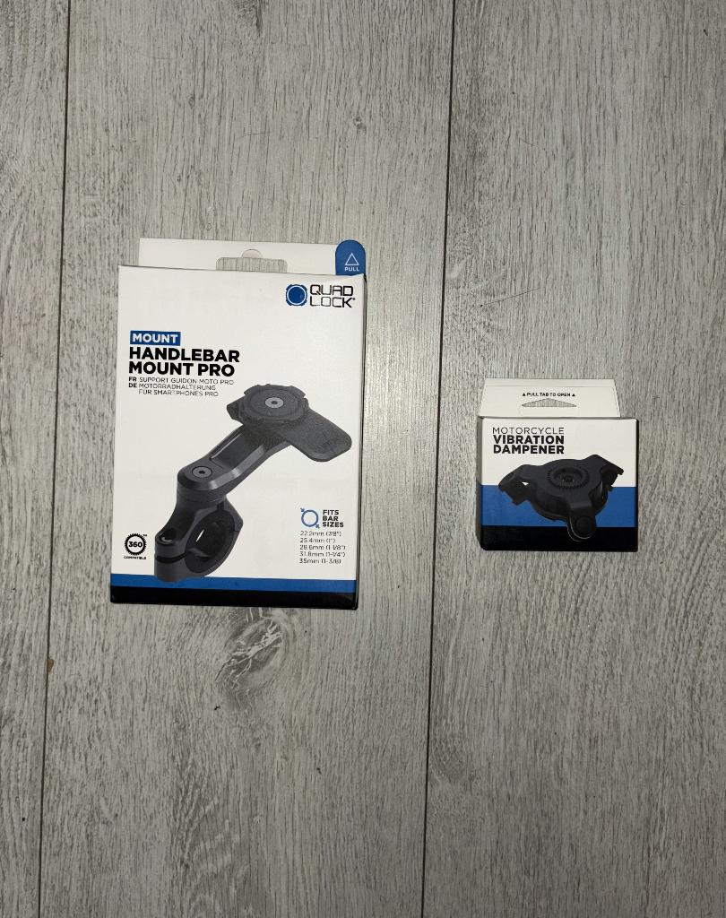 Quadlock handle bar mount pro, Telecommunicatie, Telefoonhouders, Ophalen of Verzenden, Nieuw, Motor