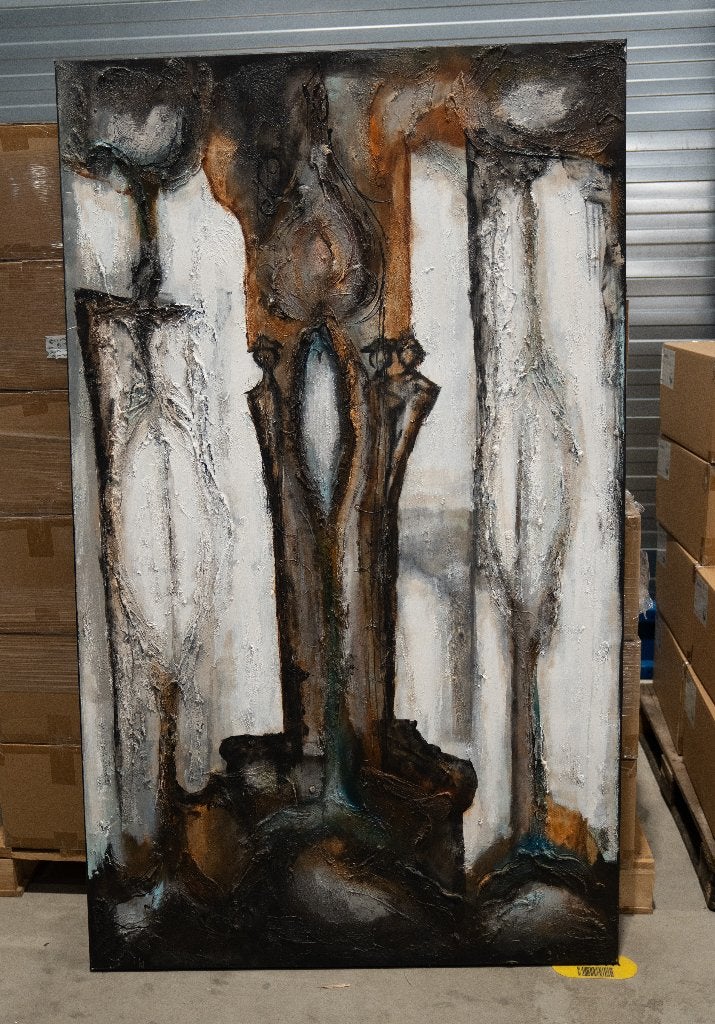 Abstract modern / industrieel kunstwerk, Ophalen