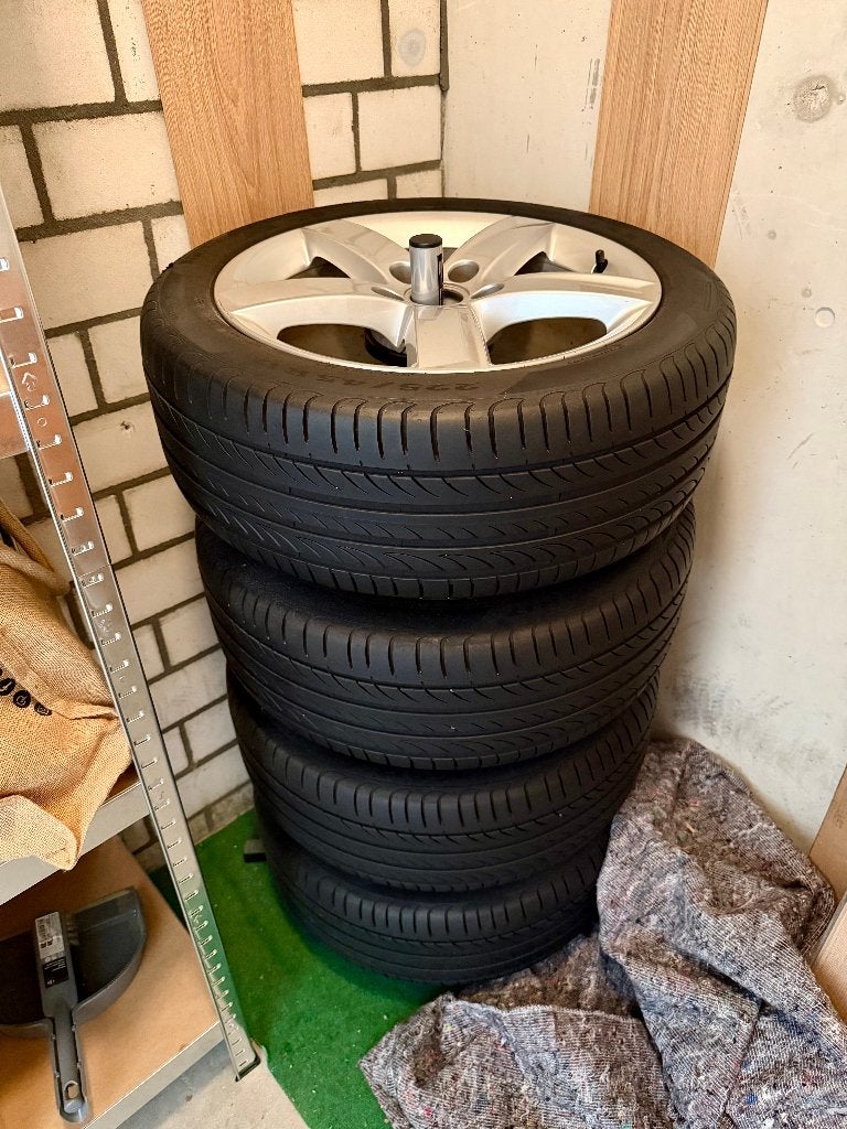 Audi velgen 17" met Pirelli zomerbanden 225-45-R17 94Y, Auto-onderdelen, Ophalen, Gebruikt, Velg(en), 17 inch