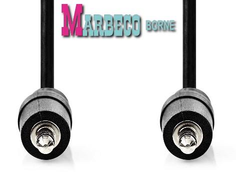 Stereo audiokabel, Jackplug kabel 3,5mm 1,5 meter, Nedis, Nieuw, Info@marbeco.nl, Minder dan 2 meter