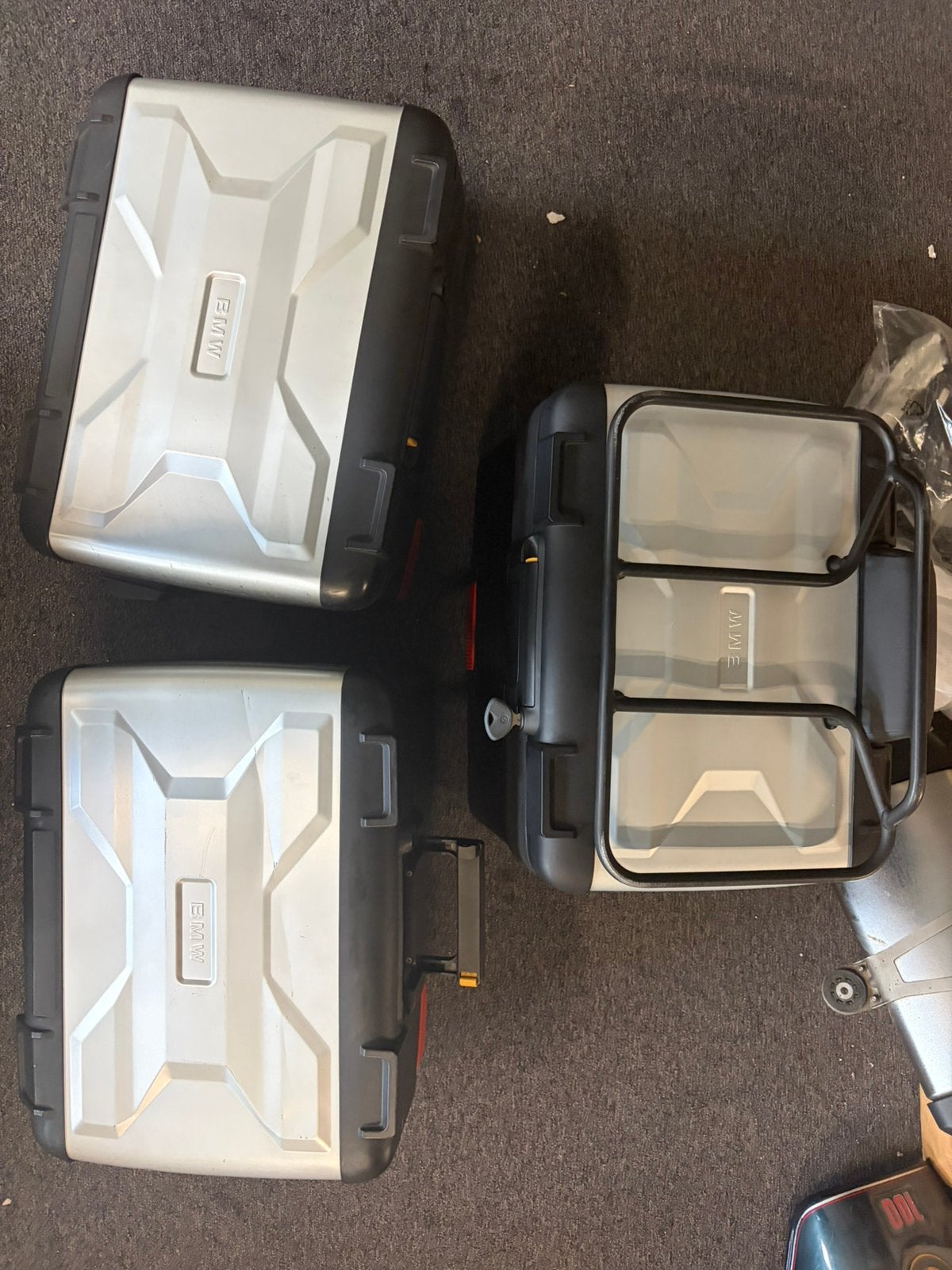 Variokoffer set BMW F 750-850 GS inclusief binnentassen, Ophalen, Gebruikt