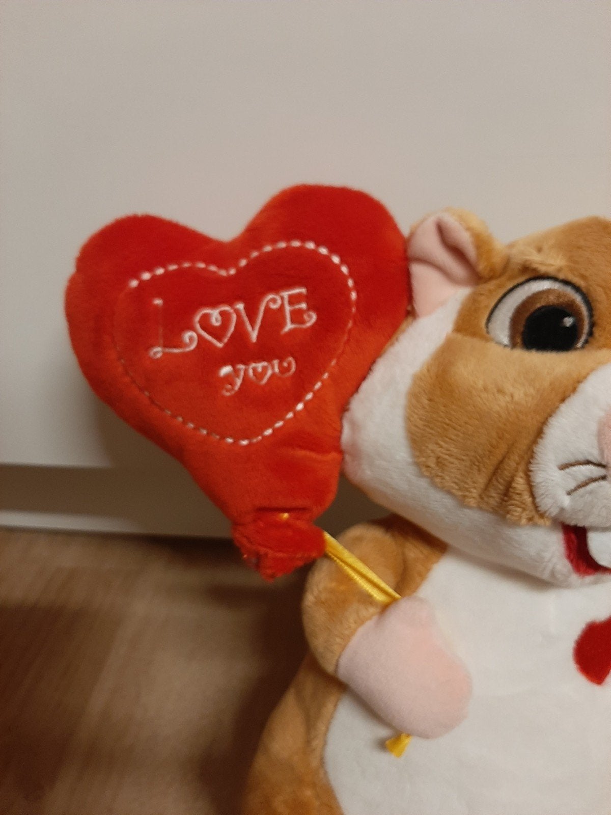 AH hamster knuffel valentijn met ballon hart, Ophalen of Verzenden, Overige typen