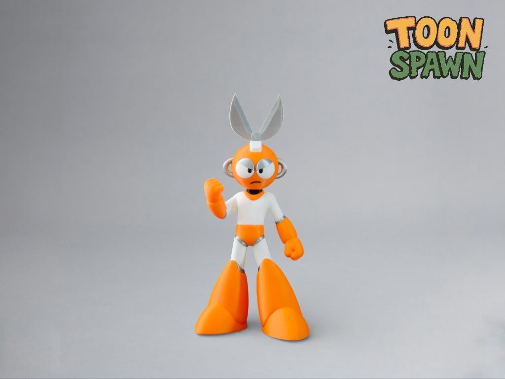 ️ Cut Man Beeld 22cm – Mega Man Fan Art, Ophalen of Verzenden, Nieuw, Fantasy