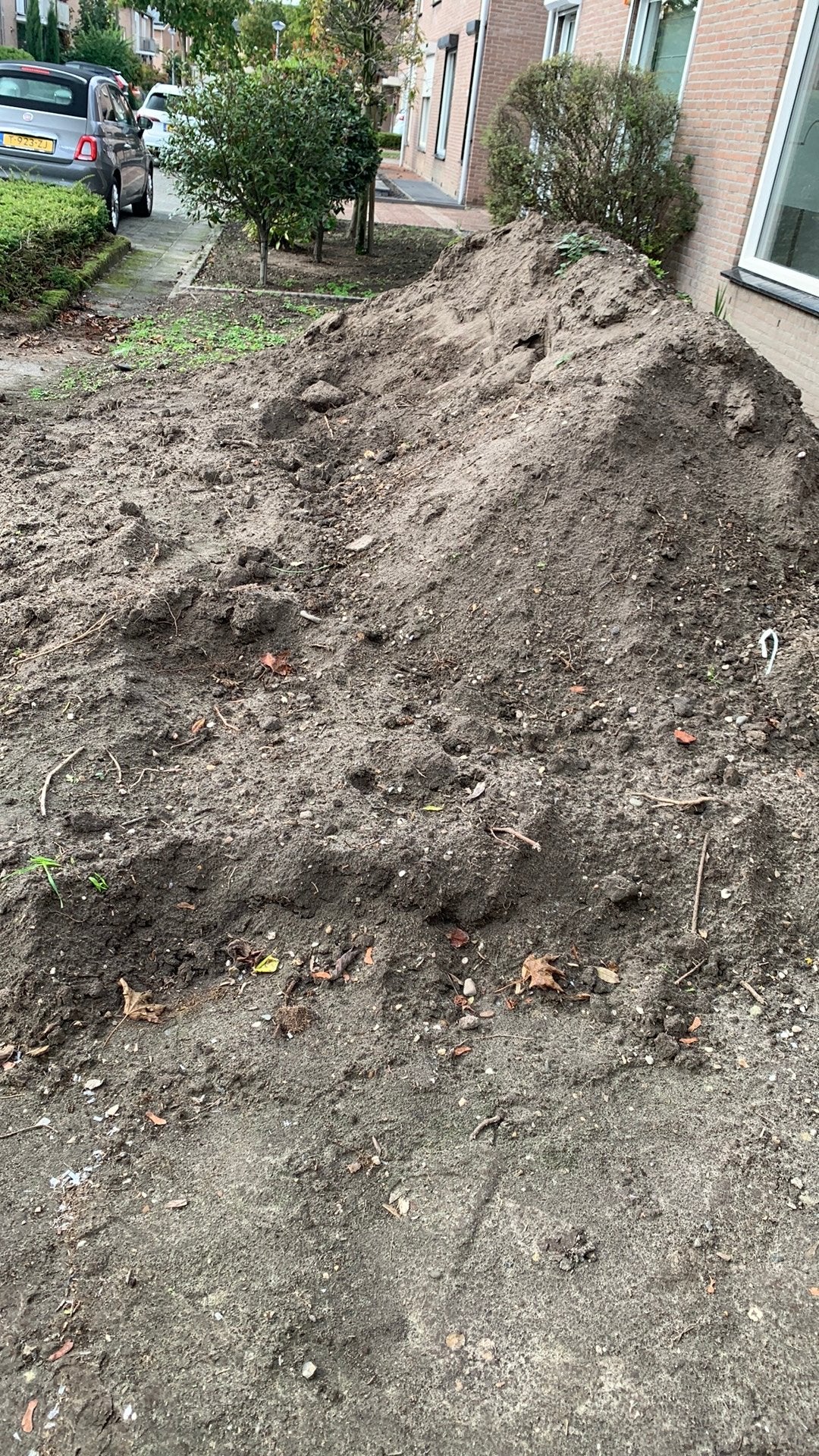 Gratis zwarte zand, Tuin en Terras, Ophalen, Gebruikt