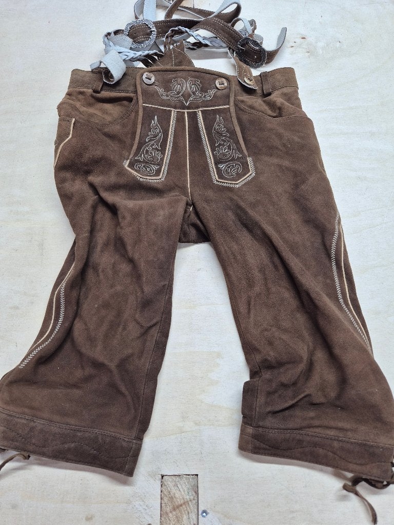 Lederhosen Oktoberfeest, maat 48, Maat 48/50 (M), Ophalen of Verzenden, Kleding, Gedragen