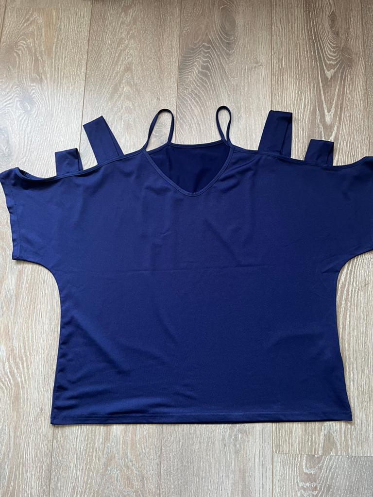 Leuke top van Shein maat XL, Blauw, Maat 46/48 (XL) of groter, Ophalen of Verzenden, Zo goed als nieuw