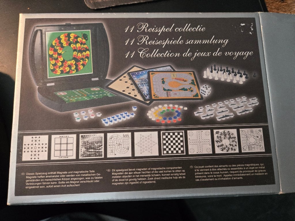 11-in-1 magnetische reisspellencollectie, Nieuw., Hobby en Vrije tijd, Ophalen, Een of twee spelers, Reisspel, Nieuw