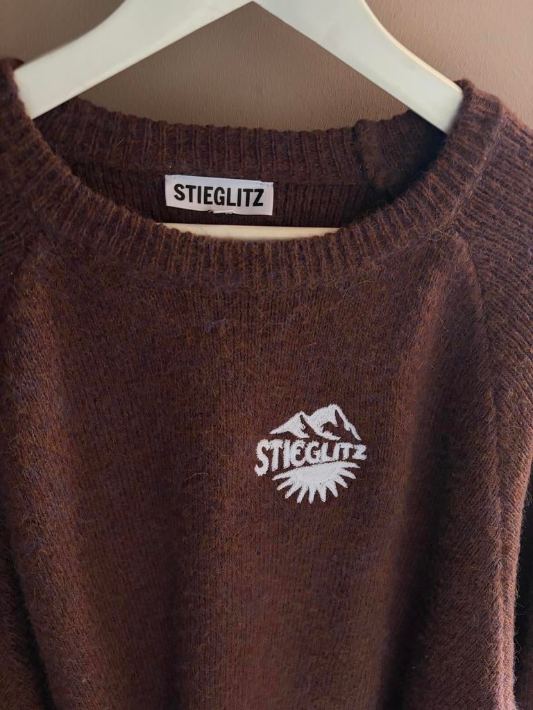 Oversized Stieglitz trui - Maat L, Ophalen of Verzenden, Gedragen, Maat 42/44 (L), Bruin