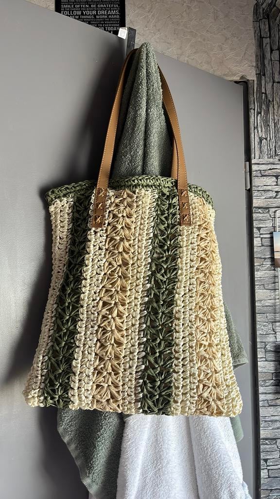 Prachtige Zomer Tas, Ophalen of Verzenden, Zo goed als nieuw, Beige, Handtas
