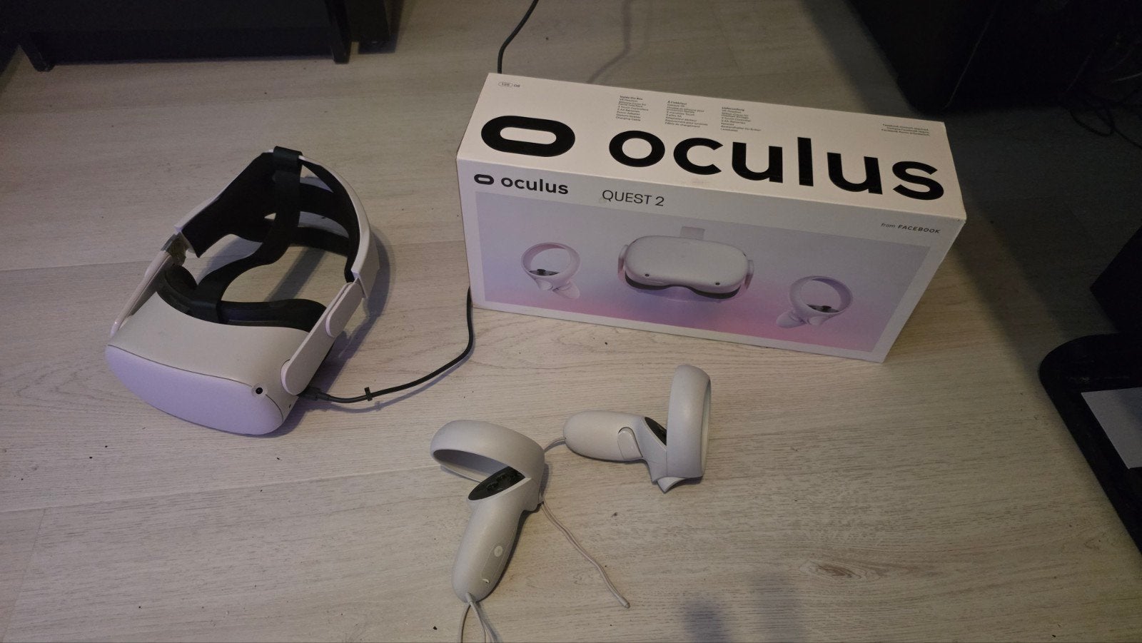 Meta Quest 2 VR-bril 128 GB met Elite Strap, Spelcomputers en Games, Virtual Reality, Ophalen of Verzenden, Zo goed als nieuw