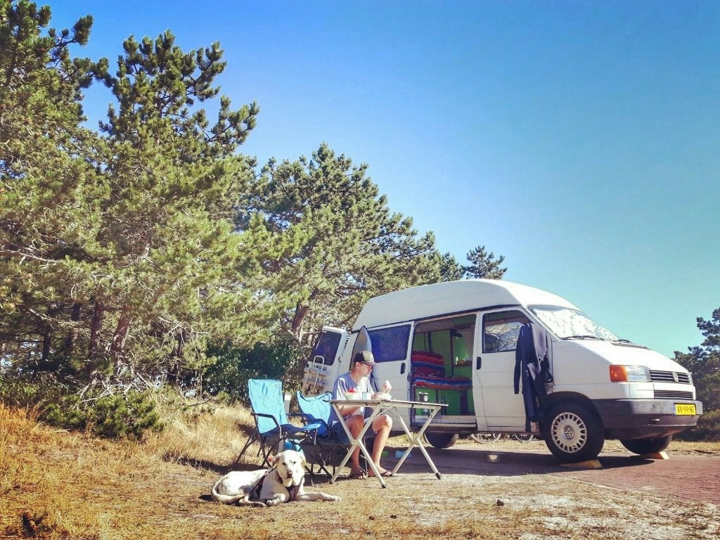 Volkswagen T4 Camper | Motor gereviseerd | APK t/m mei 2028, Caravans en Kamperen, Campers, Chemisch toilet, Volkswagen, Luifel