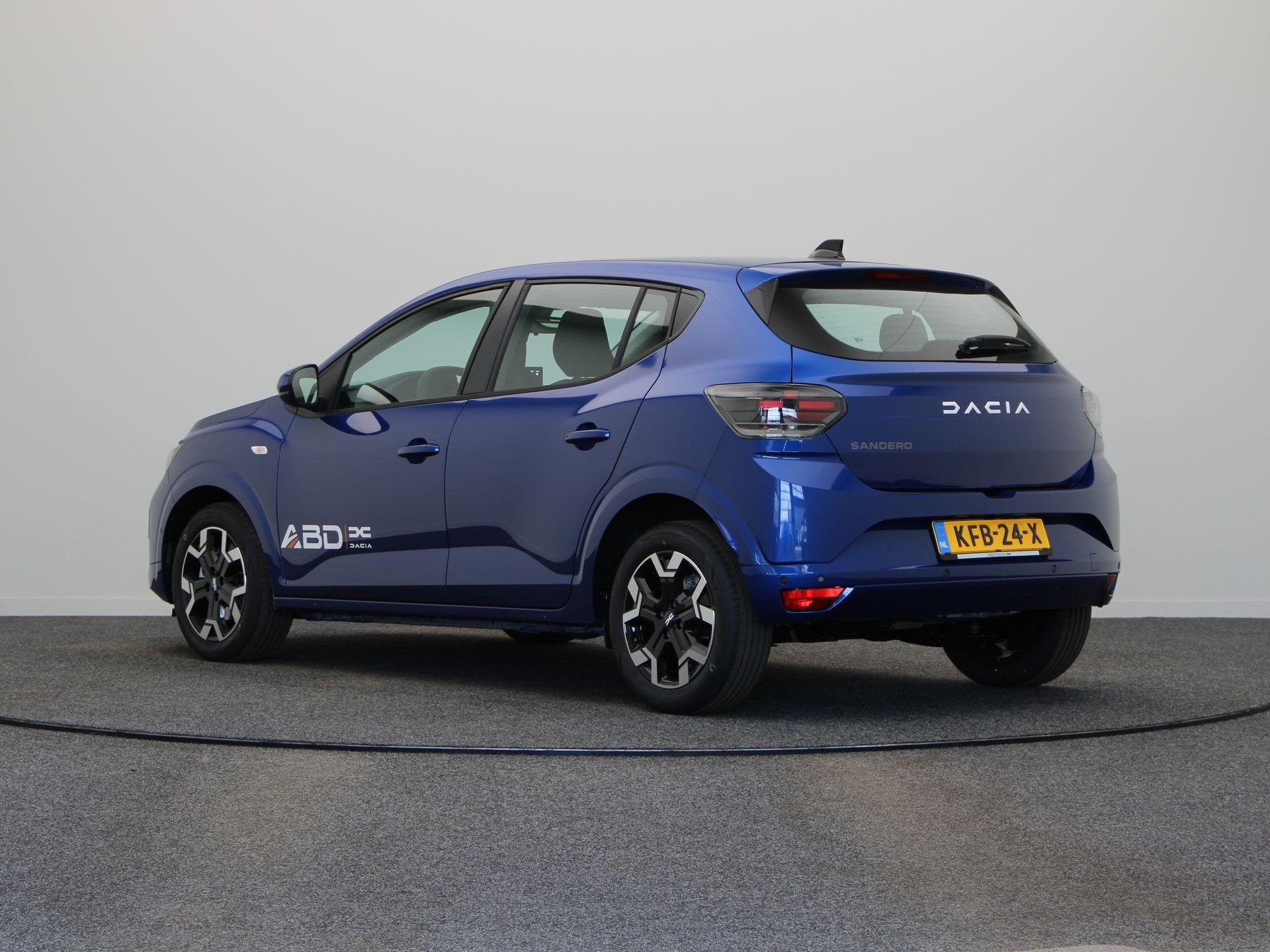 Dacia Sandero Eco-G 120pk journey Automaat | Pack Driving |, Auto's, Dacia, Stof, Gebruikt, 1199 cc, Blauw