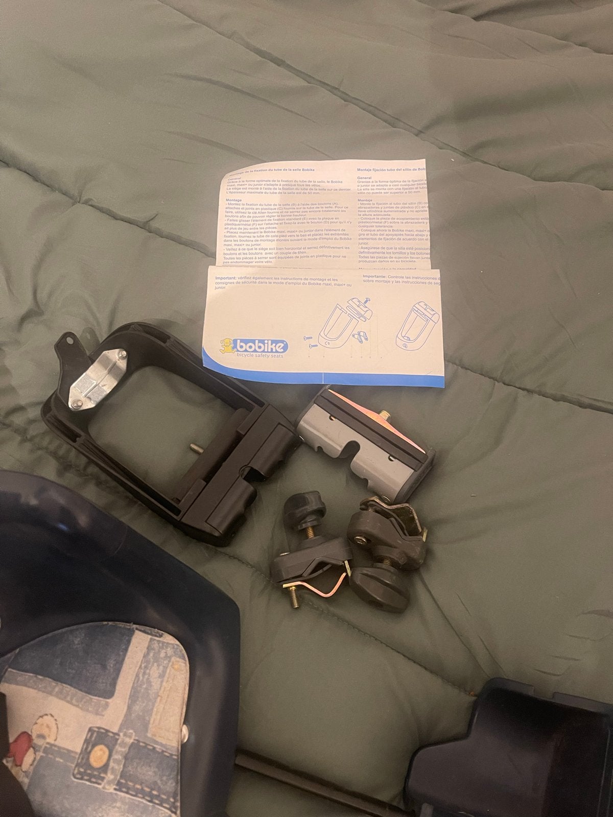 Bobike fietsstoeltje achterzitje met voetsteuntjes, Achterzitje, Ophalen of Verzenden, 9 t/m 36 kg, Gebruikt