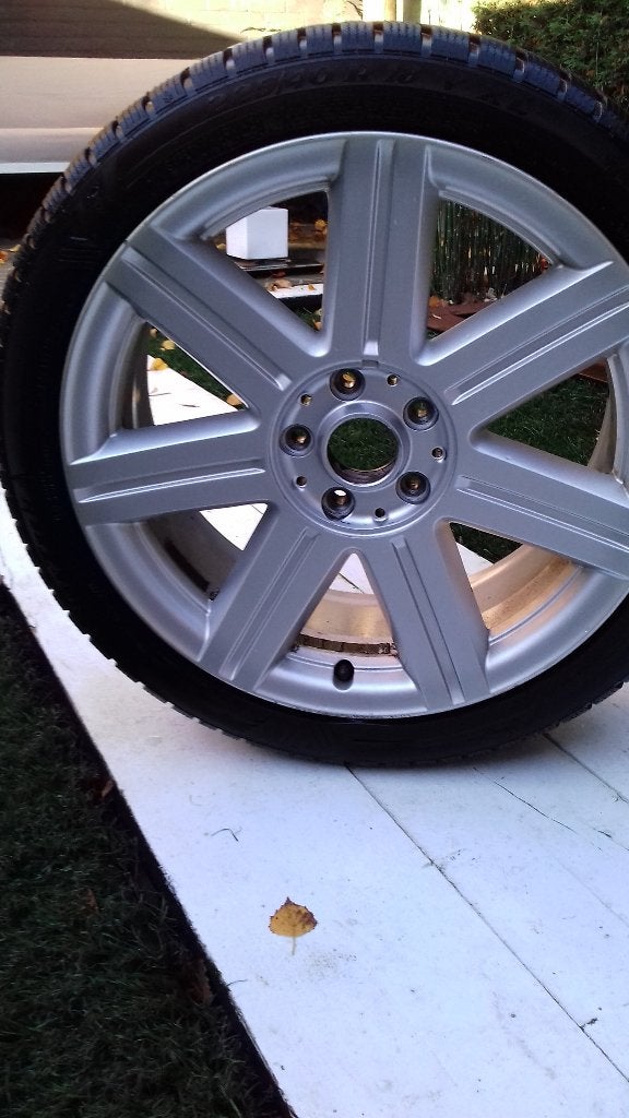 4 ORGINELE 18 INCH VELGEN MET BANDEN KOOPJE!!!!!!!, Auto-onderdelen, 18 inch, Gebruikt, Velg(en), Ophalen of Verzenden