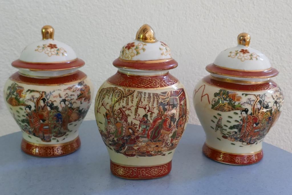 3 antieke chinese potten, Antiek en Kunst, Verzenden