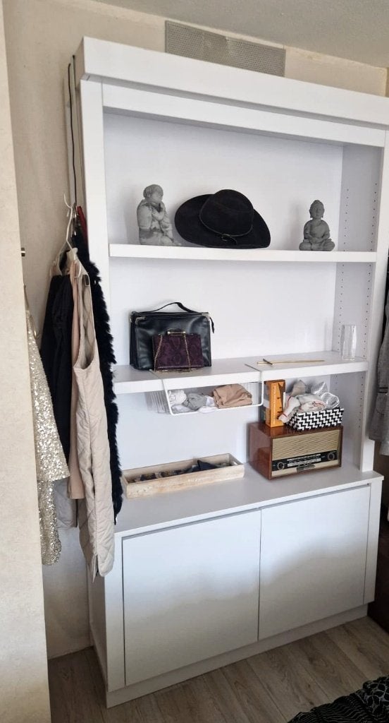 Grote witte kleding- en opbergkast – 120 x 220 cm, Ophalen, 100 tot 150 cm, 200 cm of meer, Zo goed als nieuw