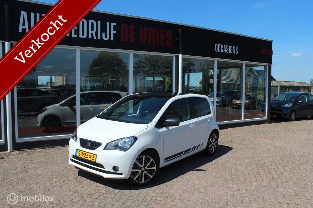 Seat Mii 1.0 FR Airco/Cruise/PDC/Beats/Led/Zwarte-hemel/NAP, Voorwielaandrijving, Gebruikt, Euro 6, Mii