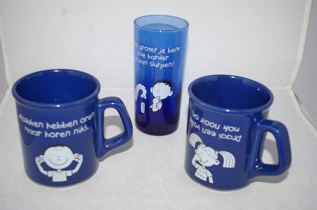 Blue Band bekers en glas uit 1999 en vriendenboekjes Nieuw, Ophalen of Verzenden, Nieuw, Overige typen