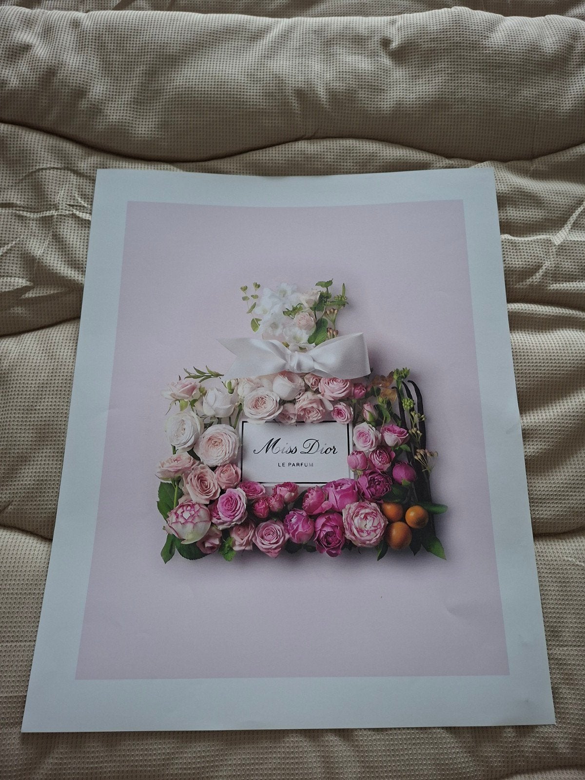 Miss Dior Le Parfum Poster - 50x40cm - 24 stuks beschikbaar, Ophalen of Verzenden, A1 t/m A3, Overige onderwerpen, Rechthoekig Staand