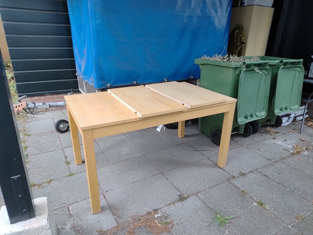 eettafel IKEA, Huis en Inrichting, Tafels | Eettafels, Ophalen, Gebruikt, 200 cm of meer, 50 tot 100 cm