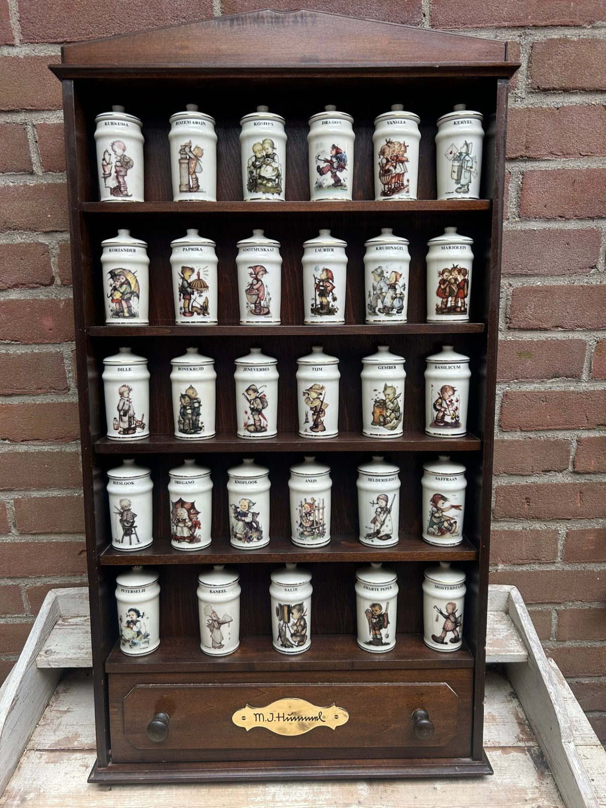 Hummel kruiden potjes en kast, Ophalen of Verzenden