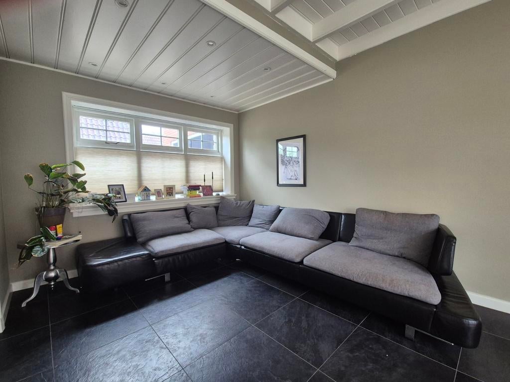 Natuzzi hoekbank design, Ophalen of Verzenden, Gebruikt, Stof
