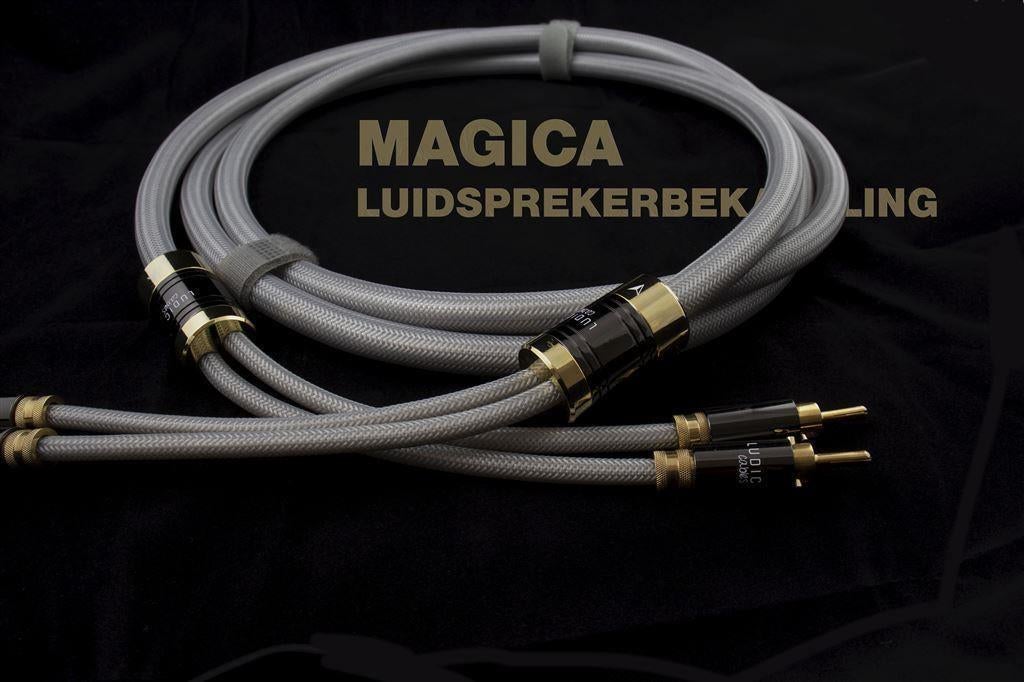 Ludic Magica loudspeakercable set 2x 3 mtr! luidsprekerkabel, Ophalen of Verzenden, Nieuw, 2 tot 5 meter, Luidsprekerkabel