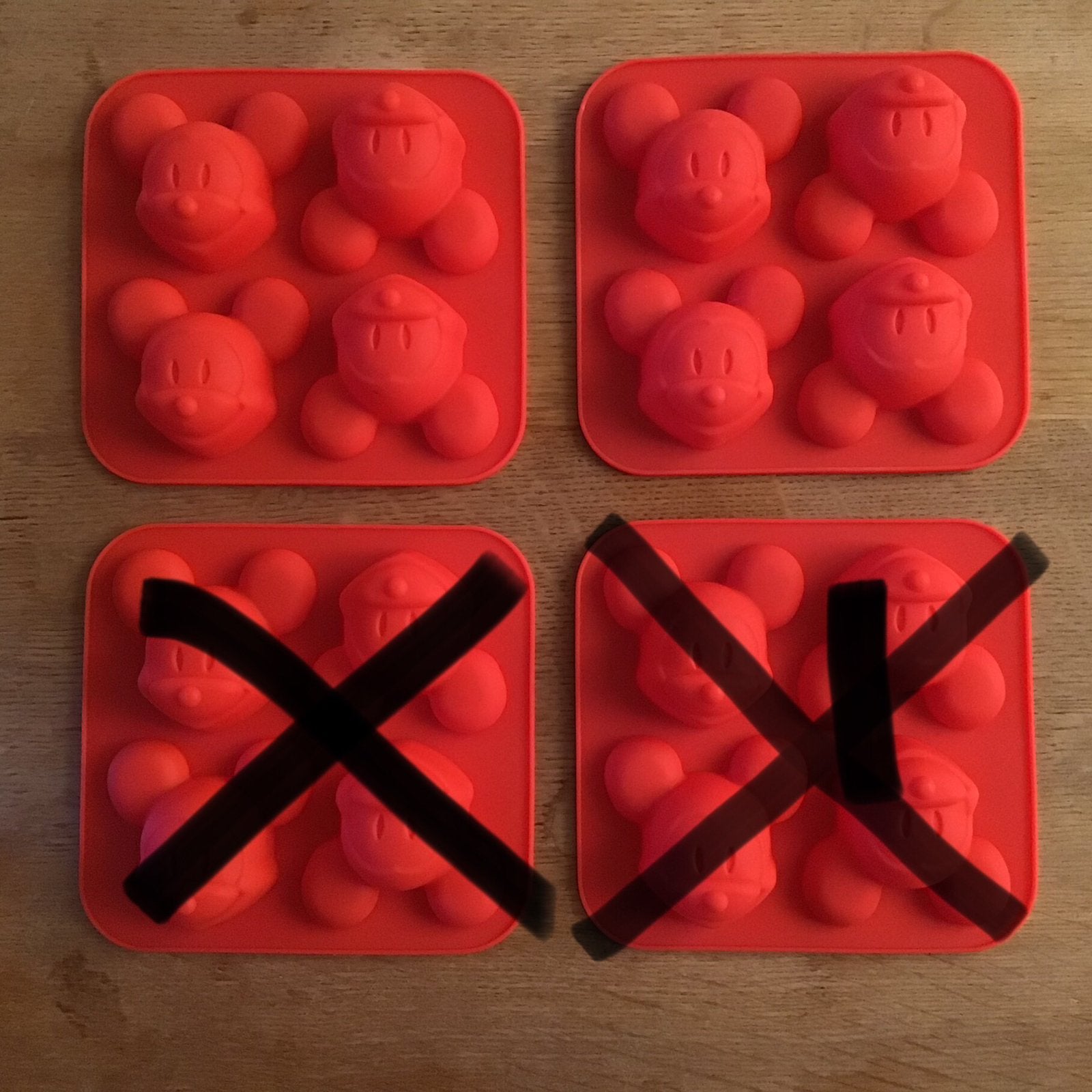 2x Siliconen mal bakvorm Mickey Mouse koek puddingvorm zeep, Ophalen of Verzenden, Nieuw, Bakvorm