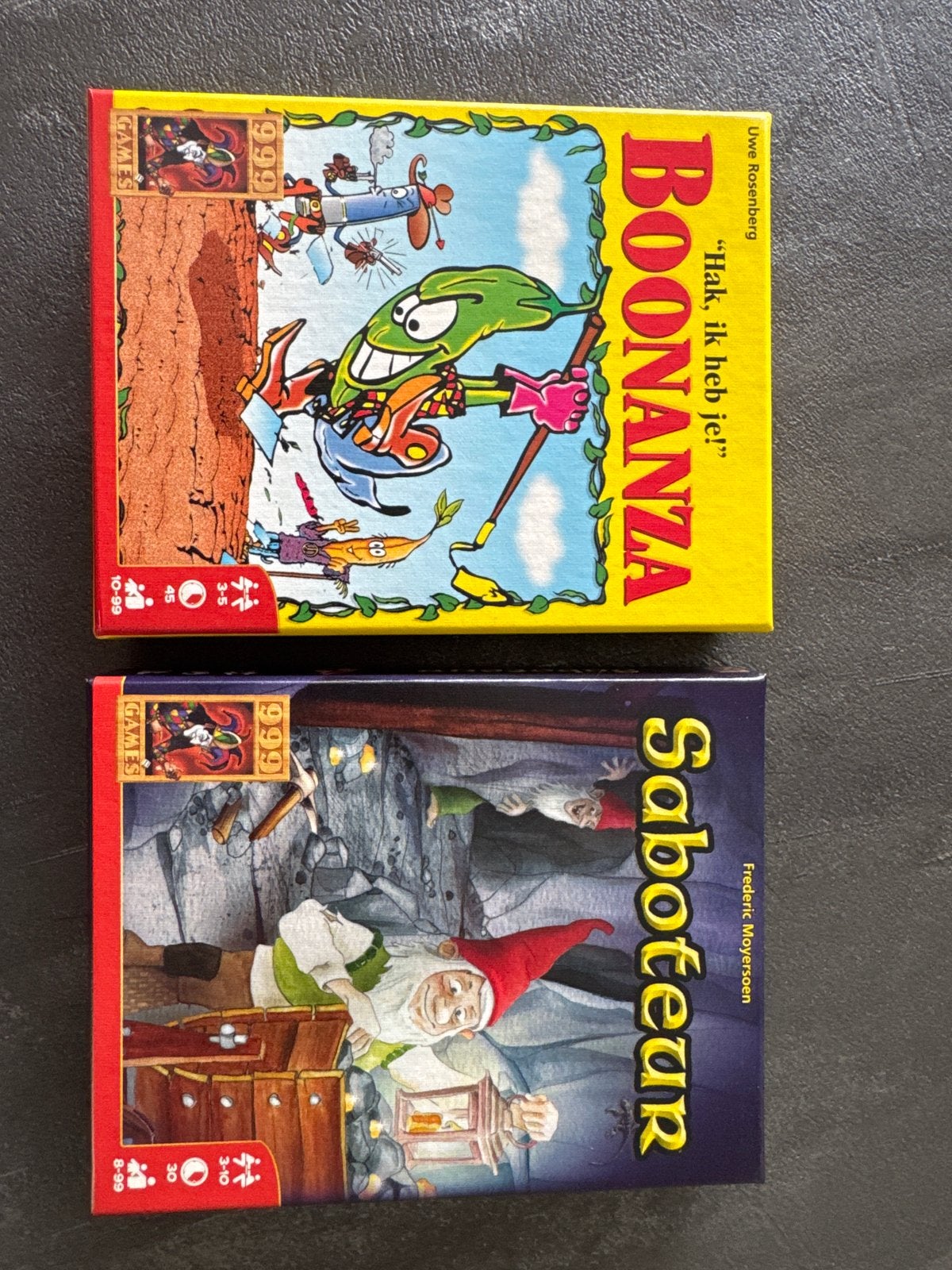 Boonanza & Saboteur - 999 Games, Drie of vier spelers, Ophalen of Verzenden, Nieuw