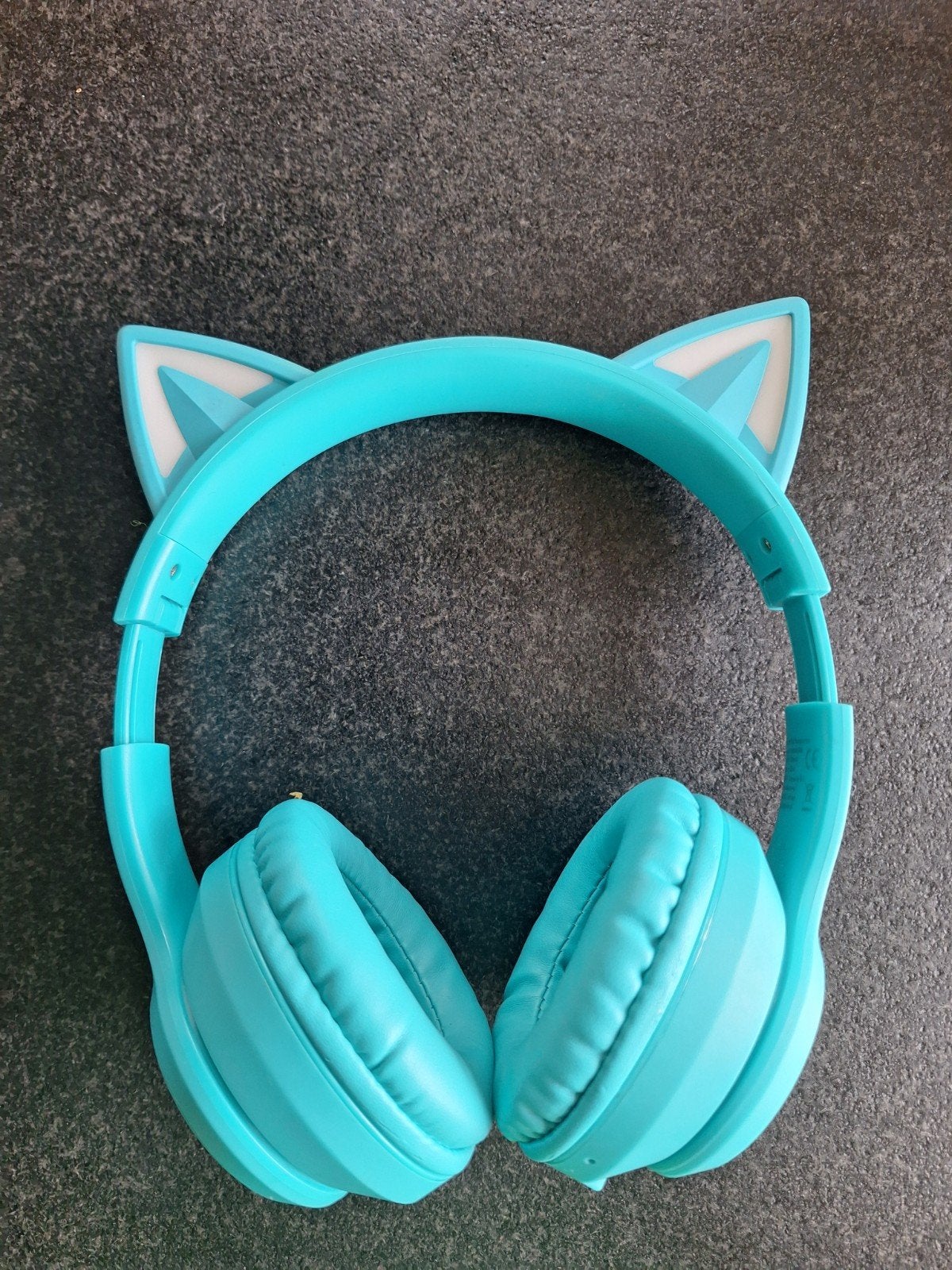 Imoshion Koptelefoon met Kattenoortjes - Turquoise, Overige merken, Gebruikt, On-ear, Ophalen of Verzenden