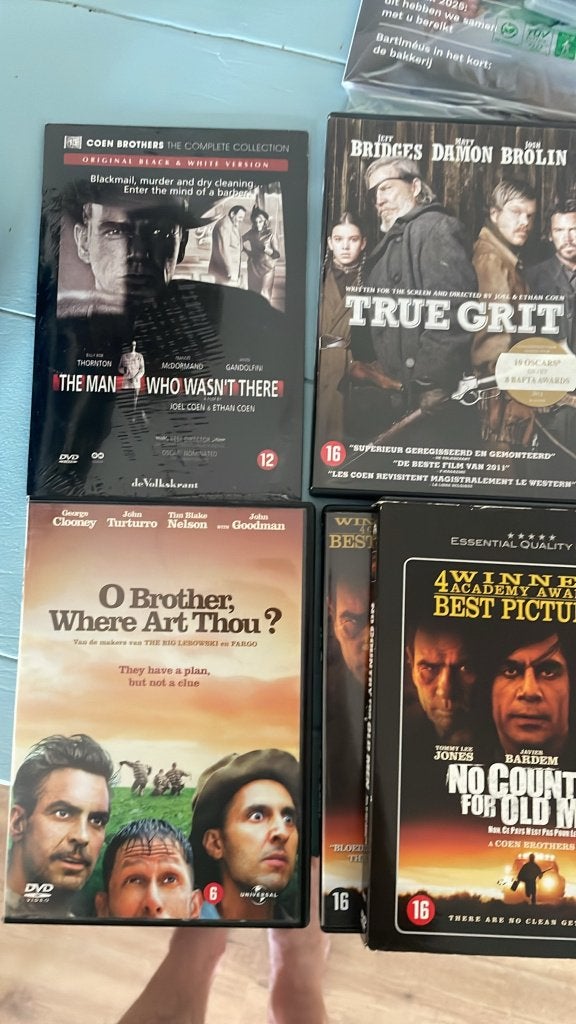 Dvd's van films Coen Brothers en Van Warmerdam, Cd's en Dvd's, Overige gebieden, Overige genres, Zo goed als nieuw, Ophalen