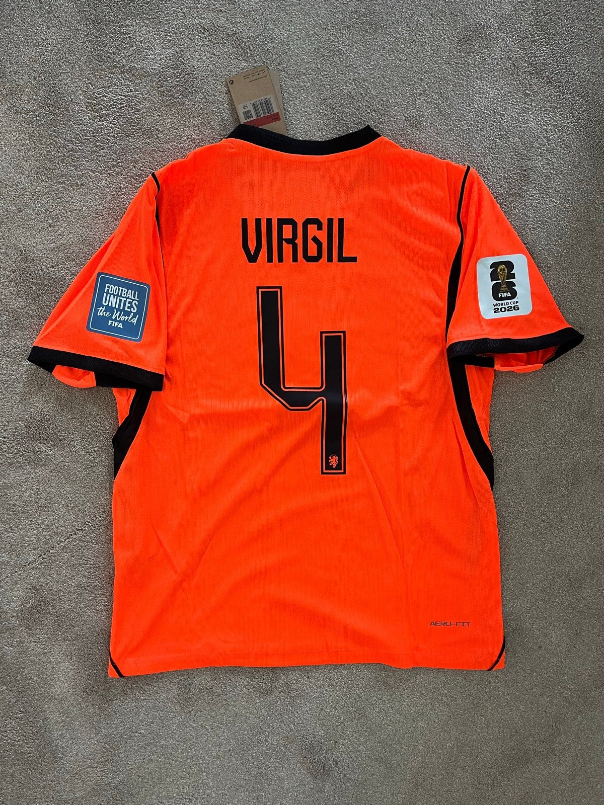 Oranje thuisshirt Virgil van Dijk maat L World Cup 2026, Maat L, Ophalen of Verzenden, Nieuw, Shirt