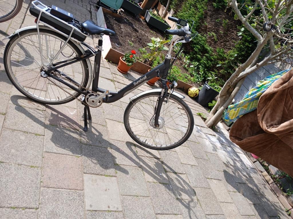 Sundvall elektrische fiets - Gebruikt, Gebruikt, 51 tot 55 cm, 30 tot 50 km per accu, Ophalen