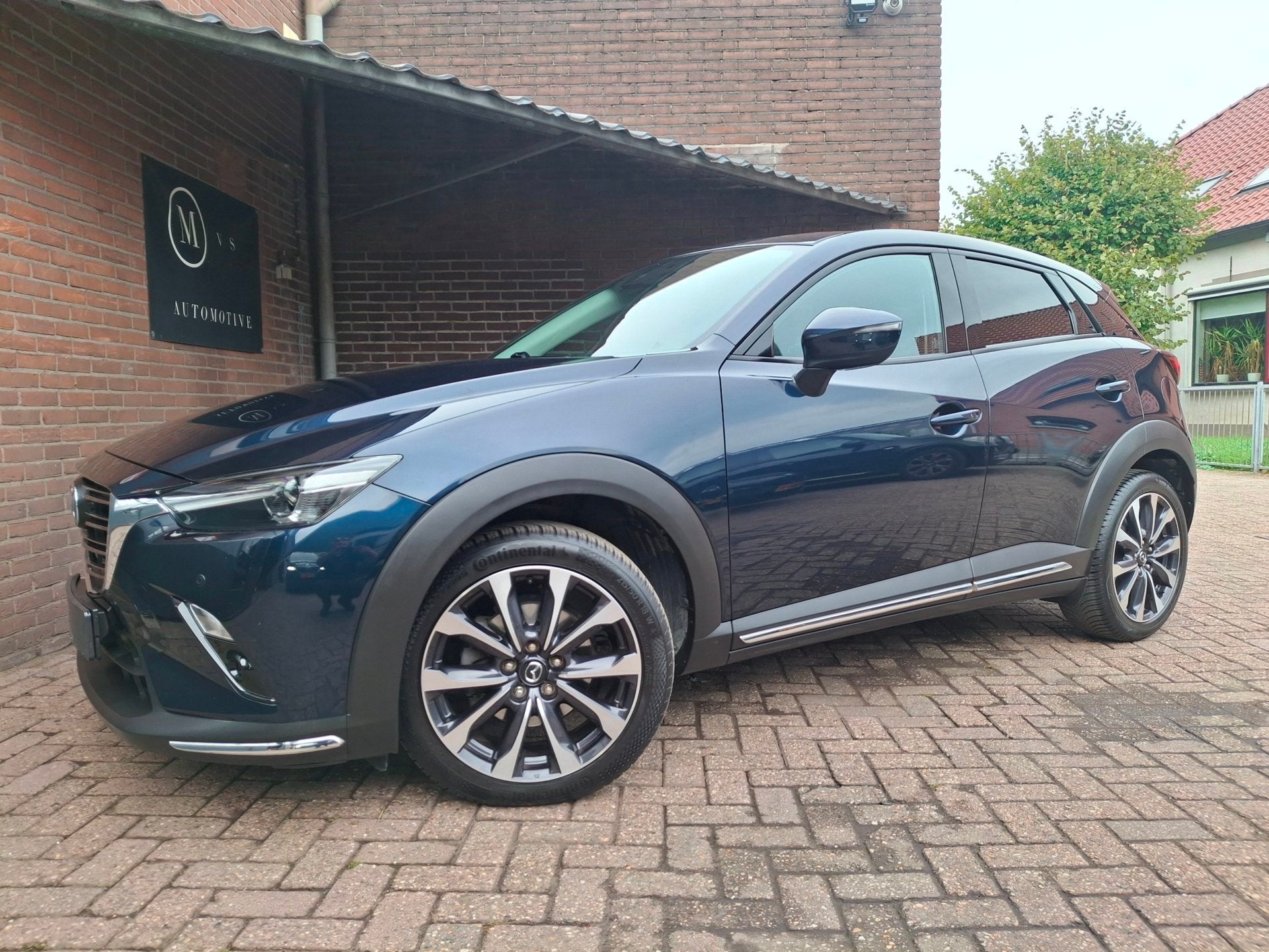 Mazda CX-3 2.0 SkyActiv-G 120 GT-M 122PK Automaat / Carplay, Gebruikt, Zwart, 4 cilinders, Blauw