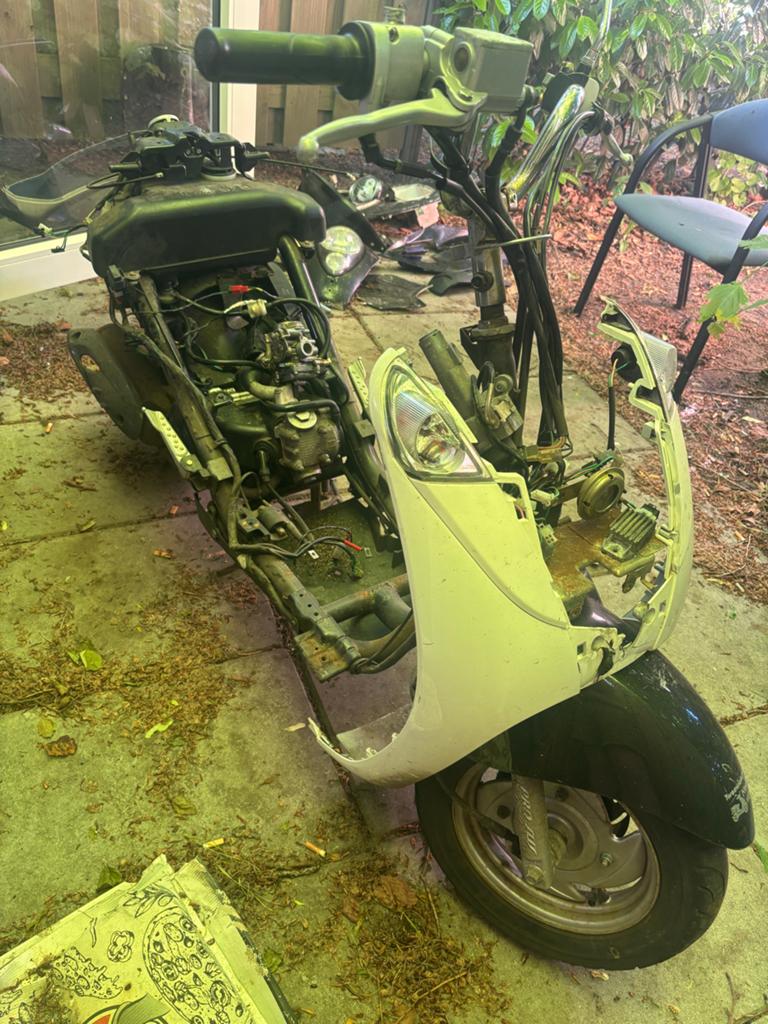 Sym Mio 50cc project scooter met blauw kenteken, Ophalen, Gebruikt, Overige typen, SYM
