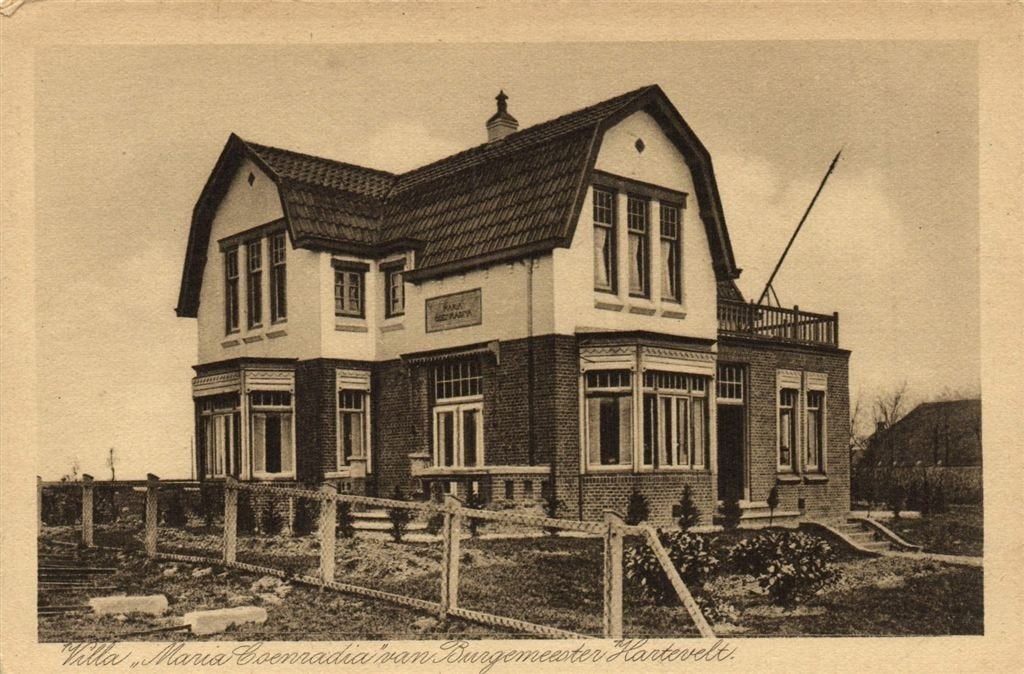 Villa Maria Coenradia van Burgemeester Hartevelt. - Ulrum -, Verzamelen, Verzenden, 1920 tot 1940, Ongelopen, Noord-Brabant