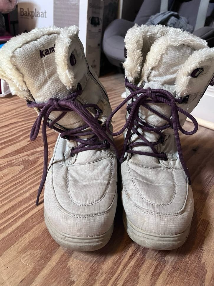 Kamik Brooklyn Waterdichte Snowboots - Maat 39, Ophalen of Verzenden, Gedragen, Beige, Snowboots