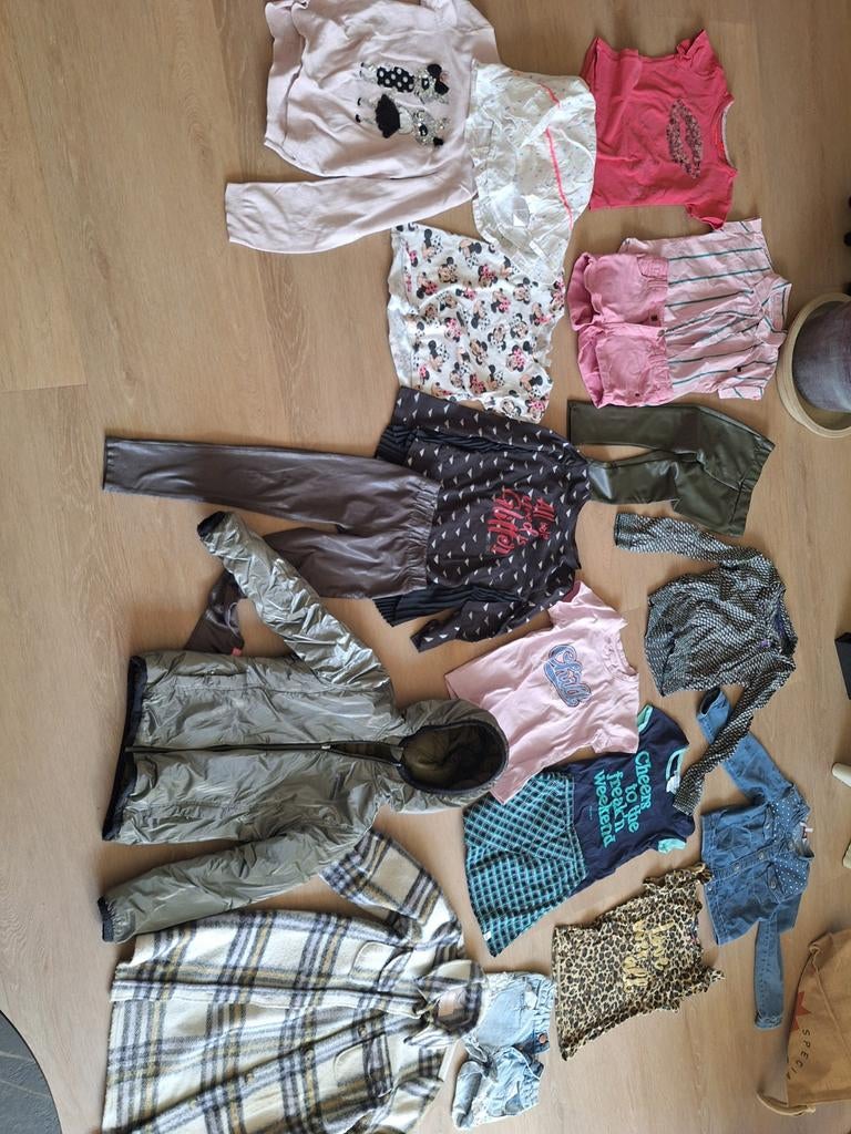 Groot pakket kleding meisje 110/116-122/128, Kinderen en Baby's, Ophalen of Verzenden, Gebruikt, Maat 116